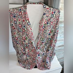 80s crazy card poker vintage shoulder pads woman's blazer. Unique Claude blazer